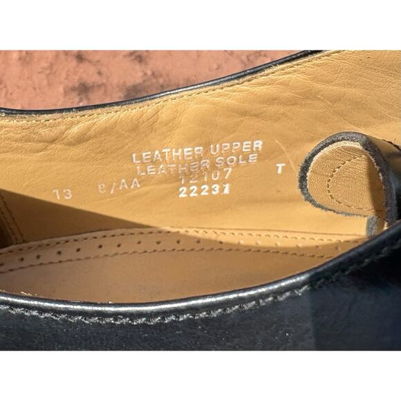Bostonian Crown Windsor Black Leather Wingtip Oxfords Mens 13 B/AA Dress Shoes main image 4